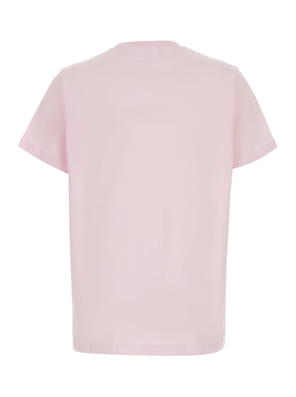 Ganni Women T-Shirt Pink With Round Neck And Short Sleeves In Cotton Women GANNI