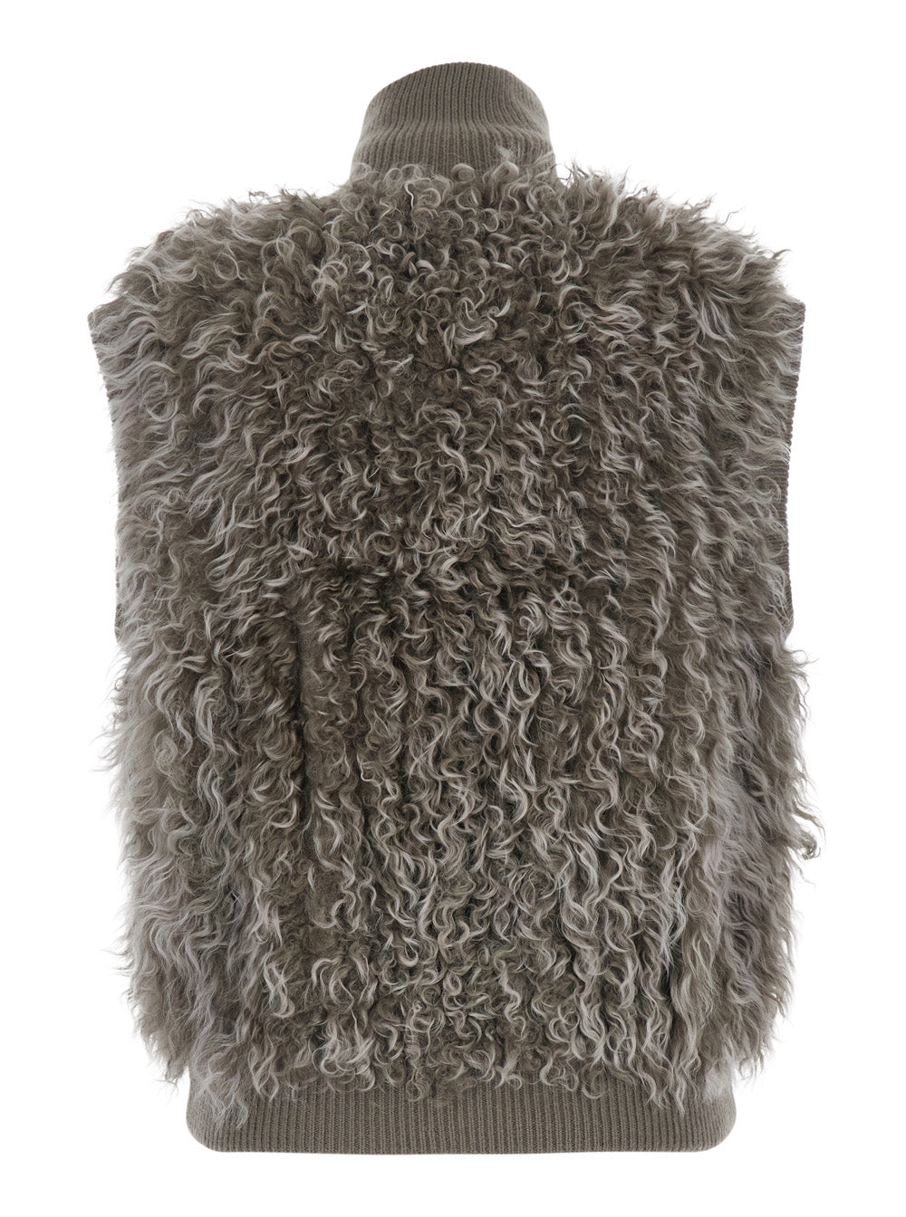 P.A.R.O.S.H. Women Beige Wool Gilet With Collar And Pockets Unisex P.A.R.O.S.H.