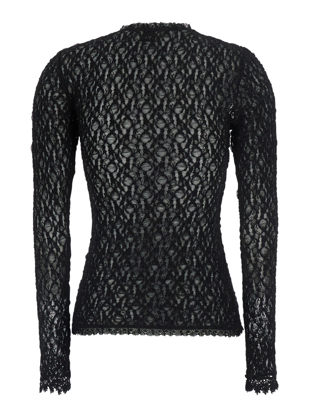 Isabel Marant Women Top Brany-Gb With Long Sleeves And V-Neck In Black Tech Fabric For Women ISABEL MARANT