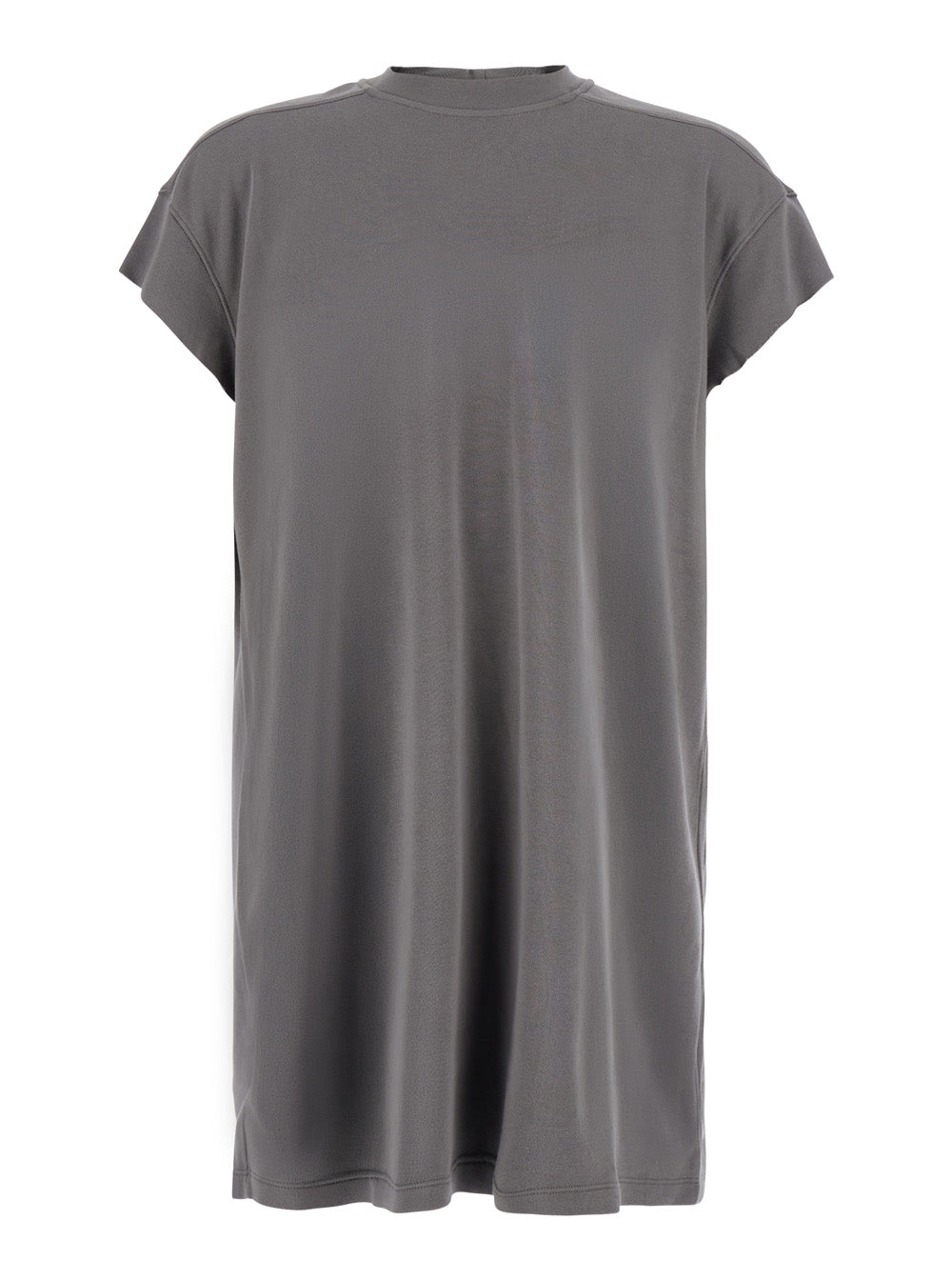 Rick Owens Men T-Shirt Rick S Jumbo With Short Sleeves And Round Neck In Gray Unisex RICK OWENS