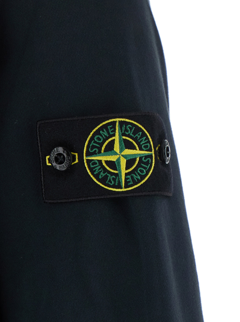 Stone Island Men Sweatshirt With Patch And Zip Closure In Tech Fabric Blue Unisex STONE ISLAND
