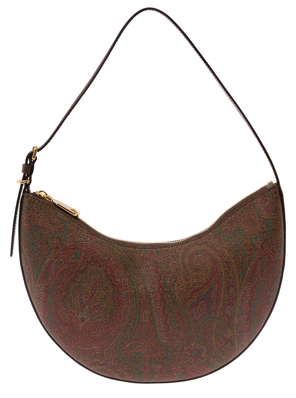 Etro Women Etro Essential Hobo Bag In Brown With Leather And Fabric, Unisex ETRO