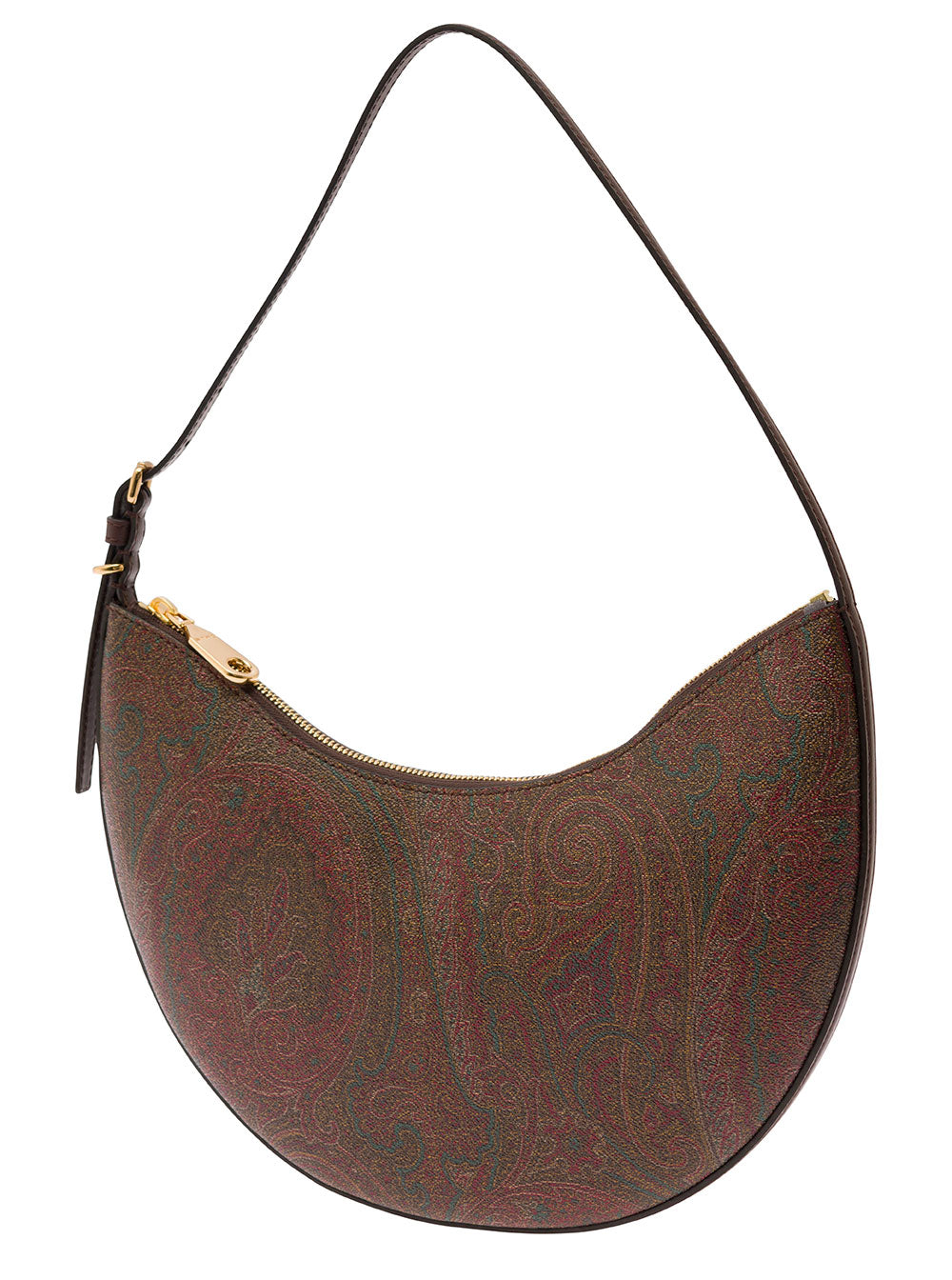 Etro Women Etro Essential Hobo Bag In Brown With Leather And Fabric, Unisex ETRO
