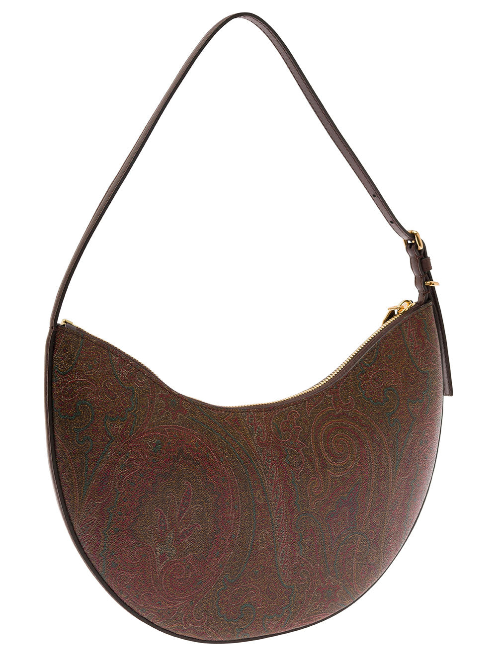 Etro Women Etro Essential Hobo Bag In Brown With Leather And Fabric, Unisex ETRO