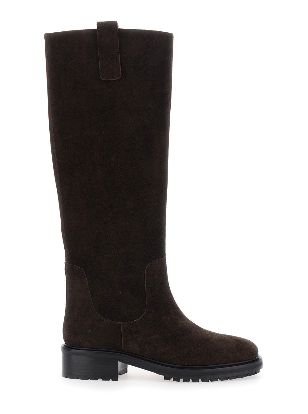 Aeyde Women Henry Cow Suede Leather Moka With Suede And Brown Color Unisex AEYDE