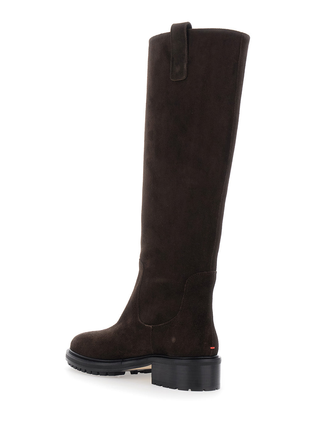 Aeyde Women Henry Cow Suede Leather Moka With Suede And Brown Color Unisex AEYDE