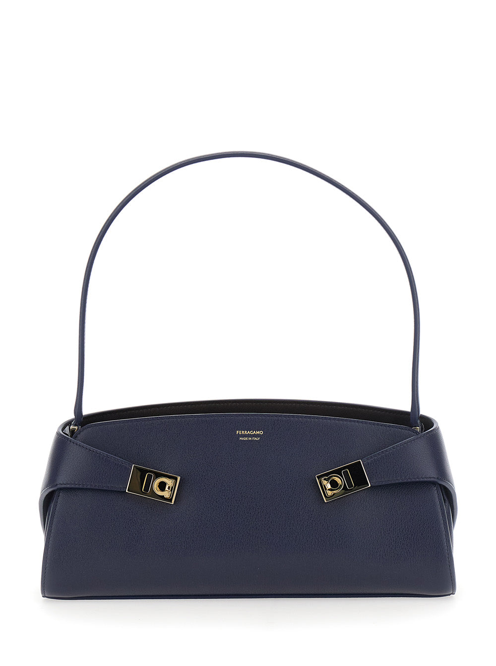 Ferragamo Women Shoulder Bag 'Hug' With Blue Leather Details For Women FERRAGAMO