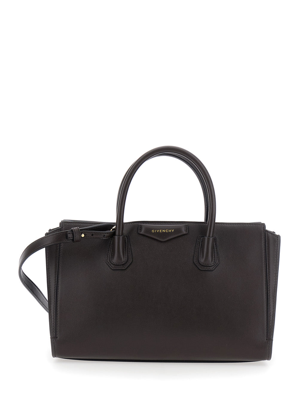 Givenchy Women Handbag With Triomphe Plaque On The Front In Brown Leather For Women GIVENCHY