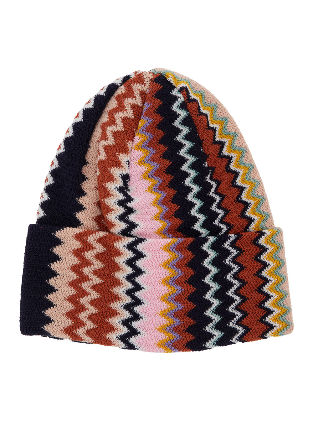 Missoni Women Multicolor Hat With Brim And Zigzag Motif In Wool Blend For Women MISSONI
