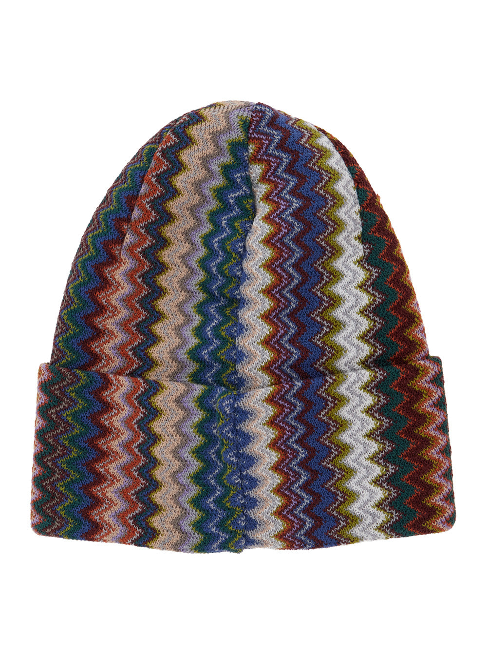 Missoni Men Brown Beanie With Jacquard Motif In Wool And Polyester For Women MISSONI