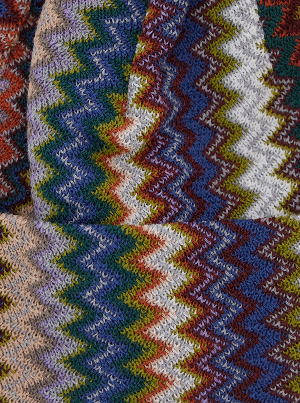 Missoni Men Brown Beanie With Jacquard Motif In Wool And Polyester For Women MISSONI