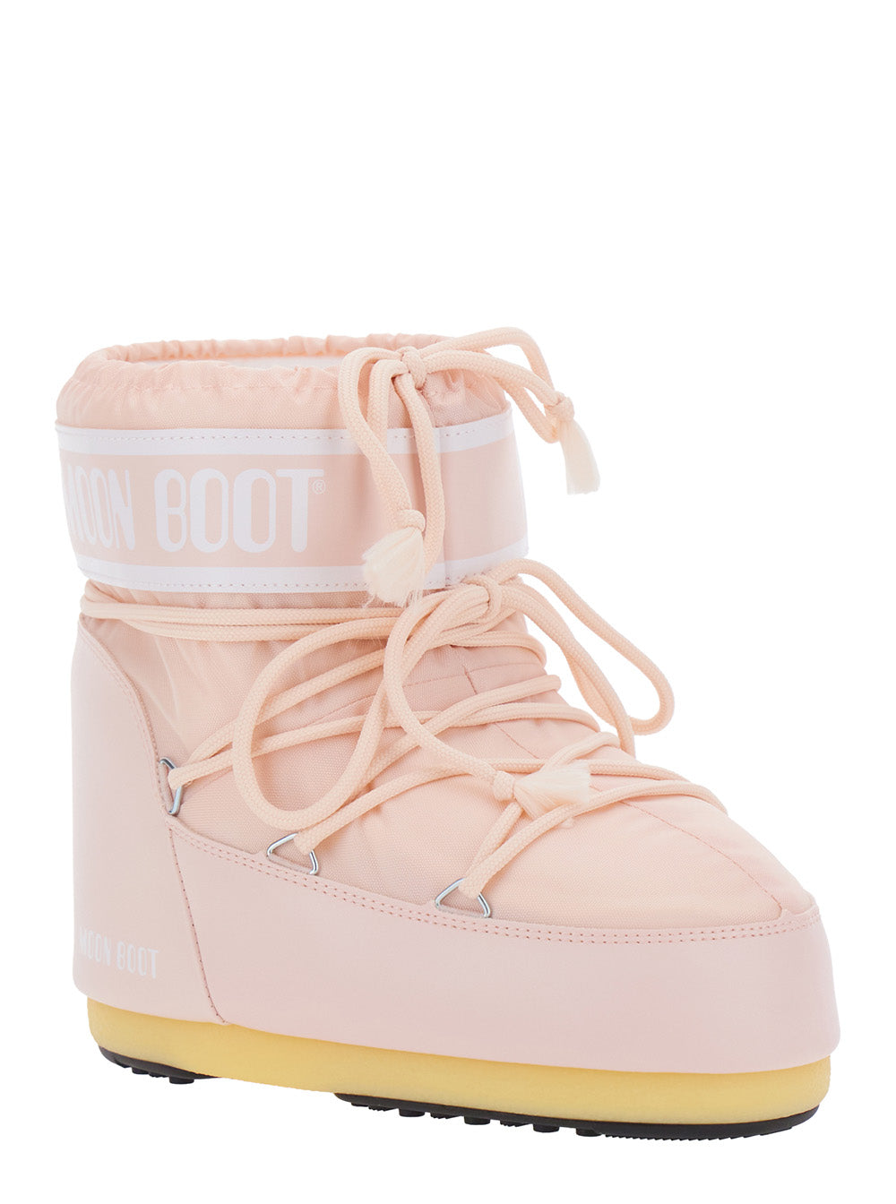 Moon Boot Women Icon Low Nylon Ankle Boots With Tech Fabric And Pink Color For Women MOON BOOT