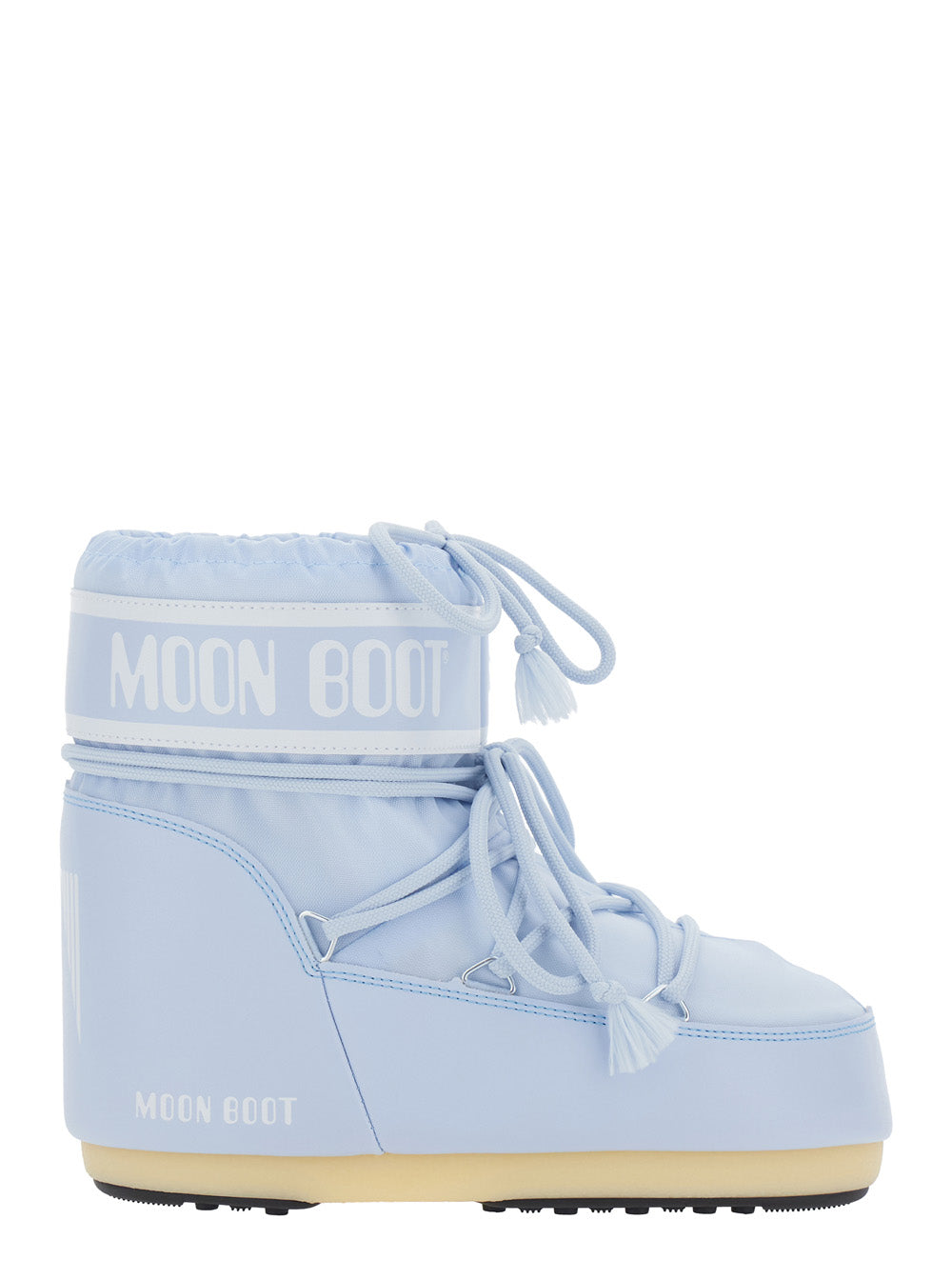 Moon Boot Women Icon Low Nylon Is A Blue Ankle Boot In Tech Fabric With A Rubber Sole And Iconic Unisex Design MOON BOOT
