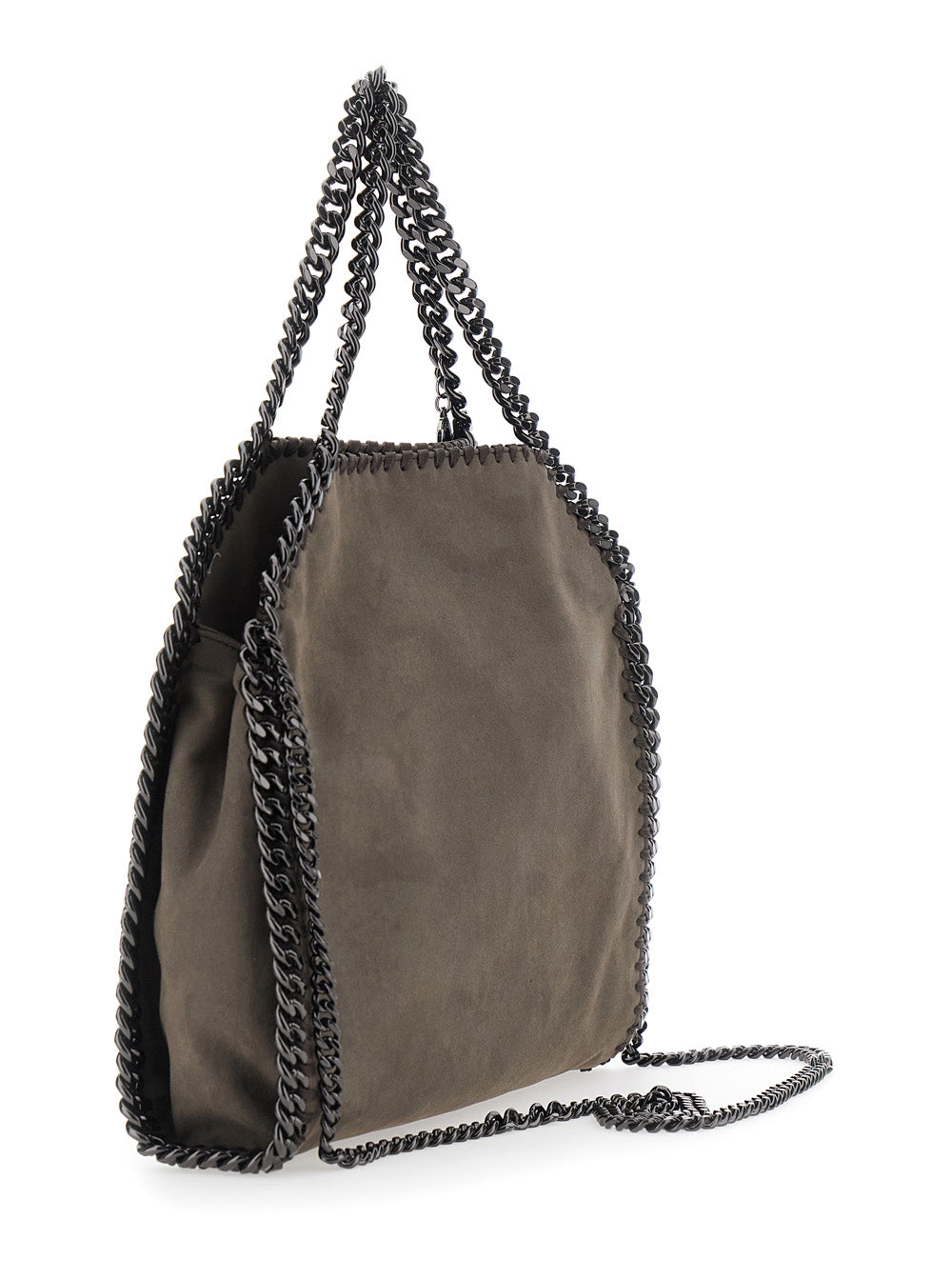 Stella Mccartney Women Falabella Mini Bag Alter Suede With Suede Details, Brown, Woman STELLA MCCARTNEY