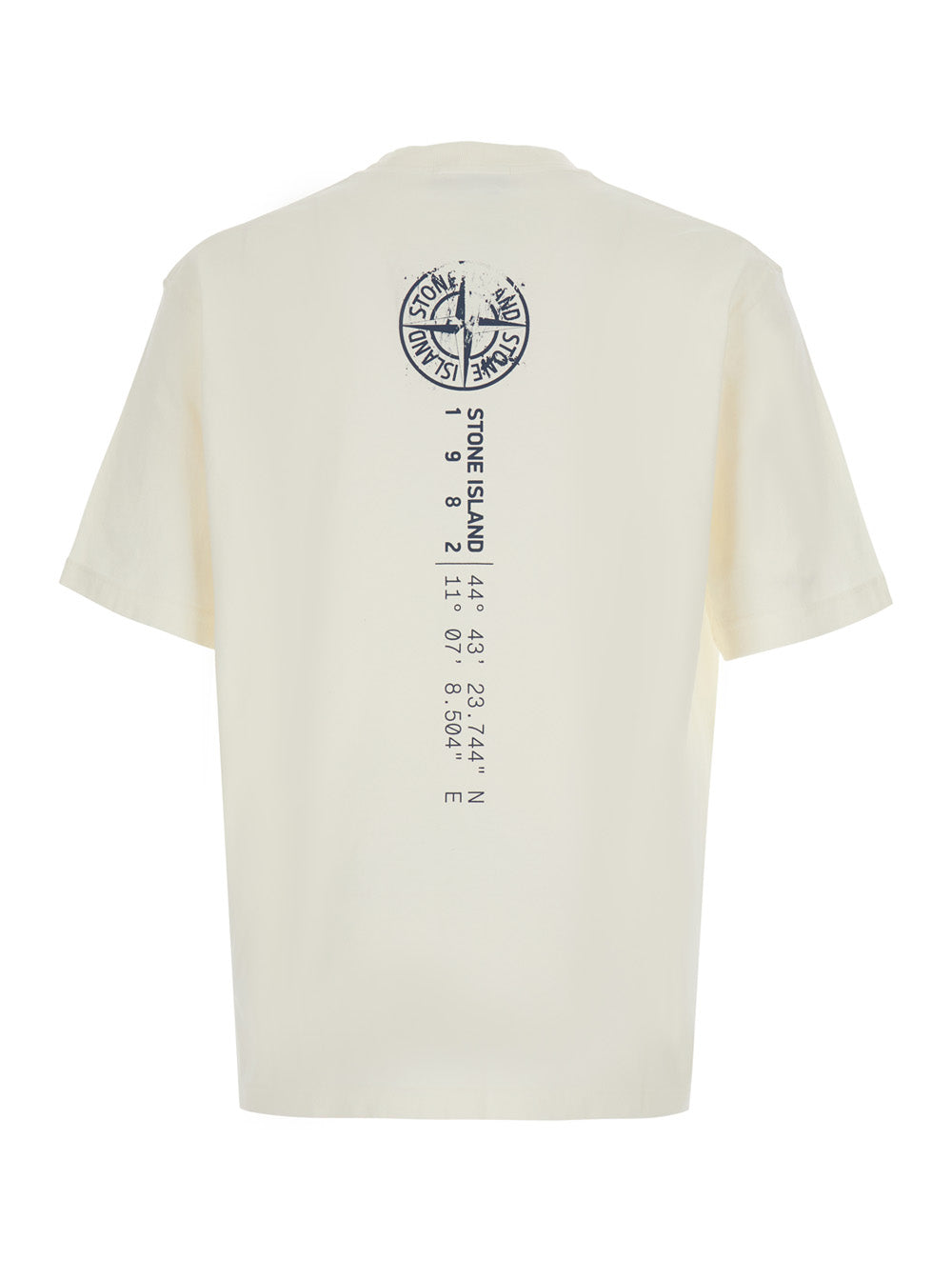 Stone Island Men T-Shirt Beige With Short Sleeves In Unisex Cotton STONE ISLAND