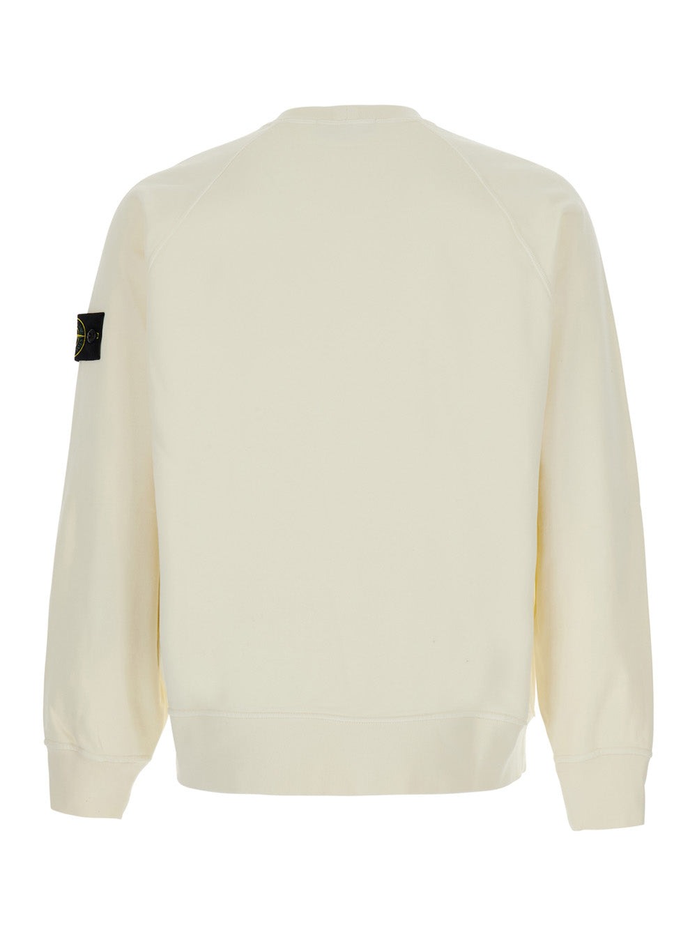 Stone Island Men White Sweatshirt With Crew Neck And Long Sleeves In Unisex Cotton STONE ISLAND