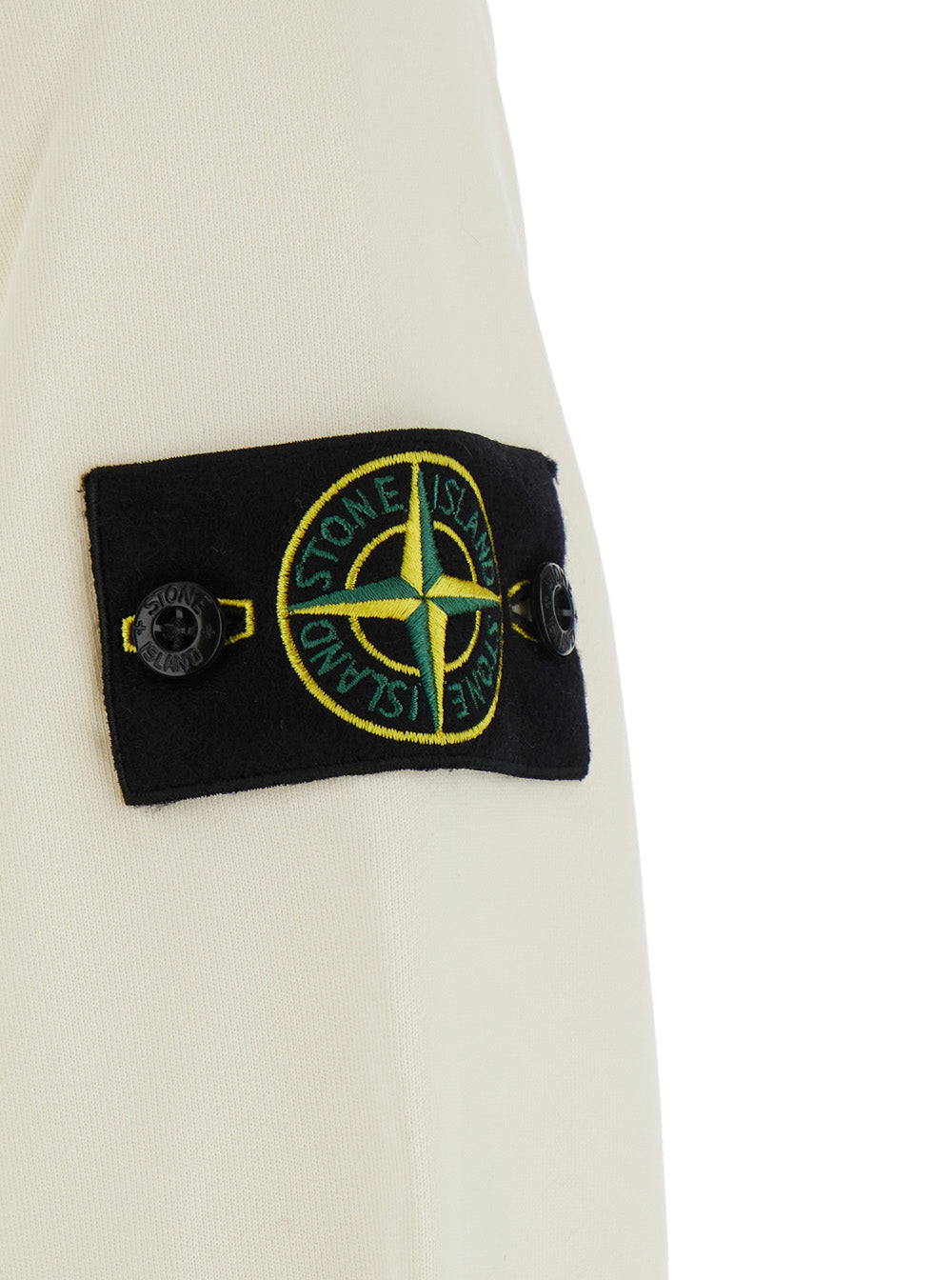 Stone Island Men White Sweatshirt With Crew Neck And Long Sleeves In Unisex Cotton STONE ISLAND