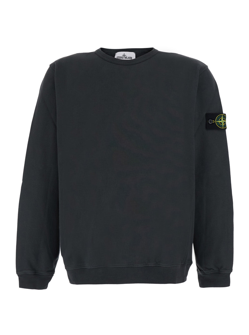 Stone Island Men Gray Hoodie In Cotton For Men STONE ISLAND
