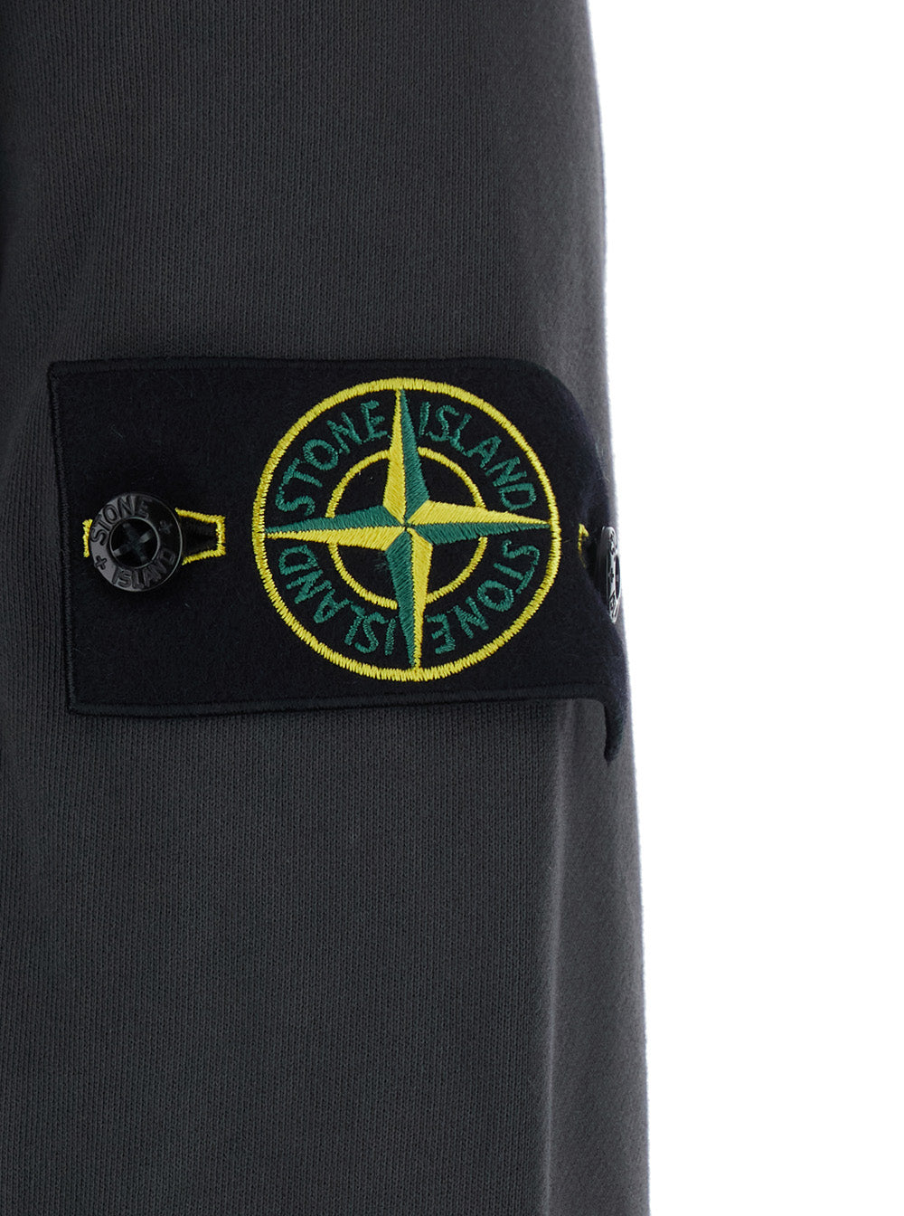 Stone Island Men Sweatshirt With Crew Neck And Long Sleeves In Gray Unisex STONE ISLAND