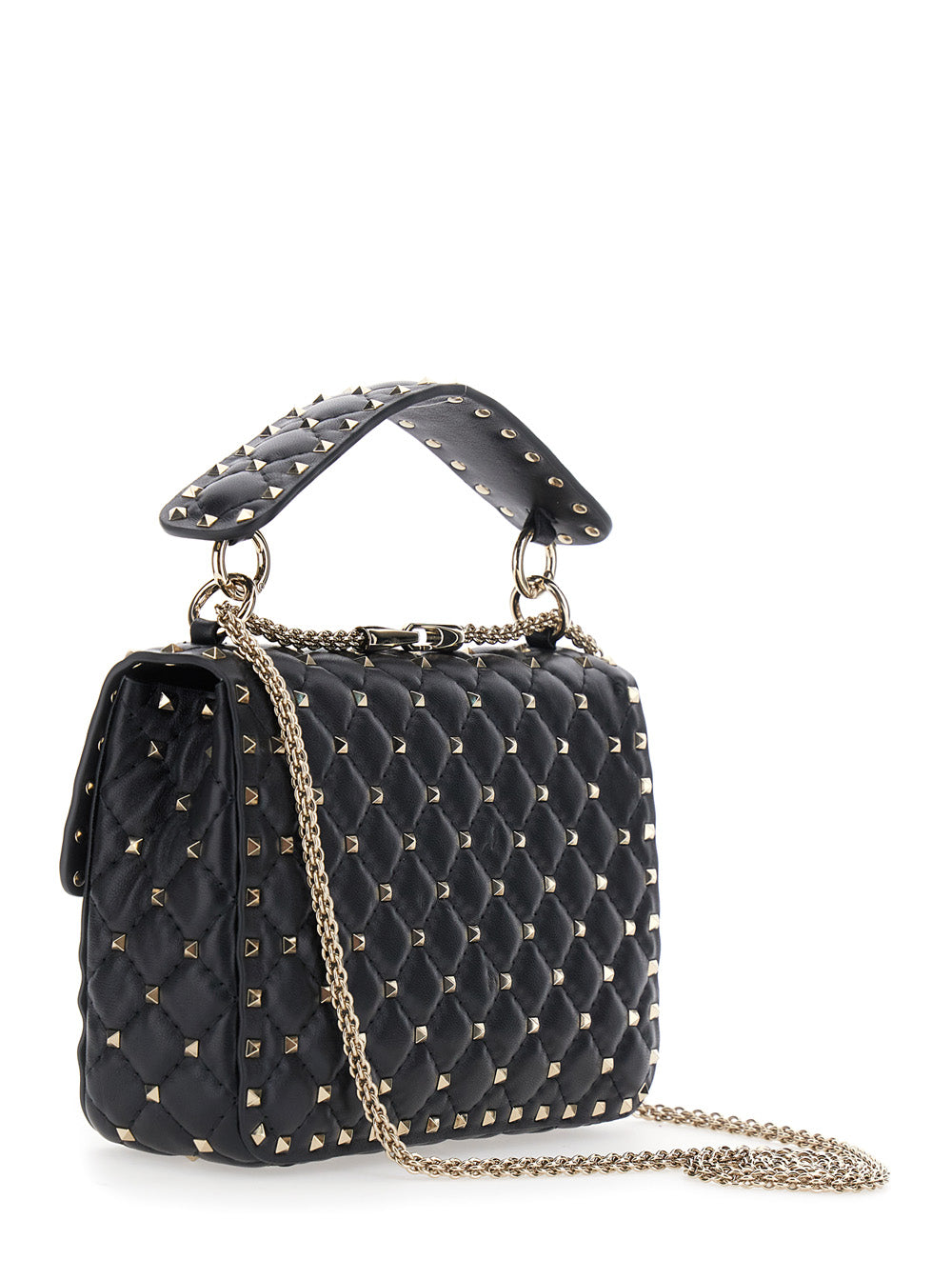 Valentino Garavani Women Medium Shoulder Bag | Rockstud Spike | Nappa/Platinum Studs VALENTINO GARAVANI