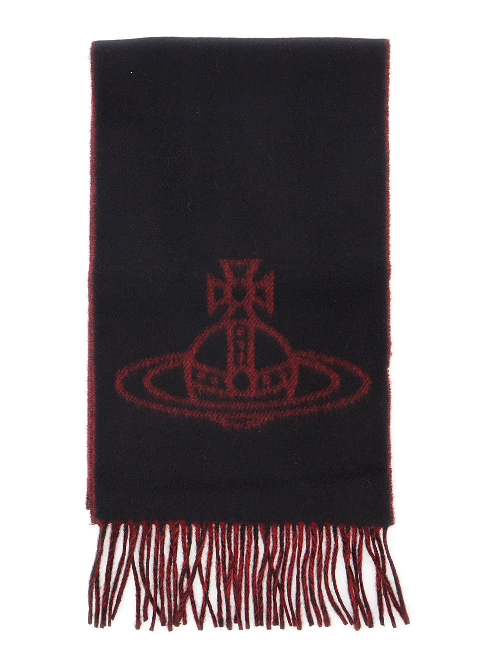 Vivienne Westwood Women Black Scarf With Logo In Tech Fabric For Women VIVIENNE WESTWOOD