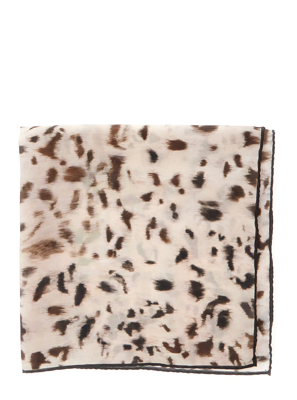 Brunello Cucinelli Women Beige Scarf With All-Over Print In Silk For Women BRUNELLO CUCINELLI
