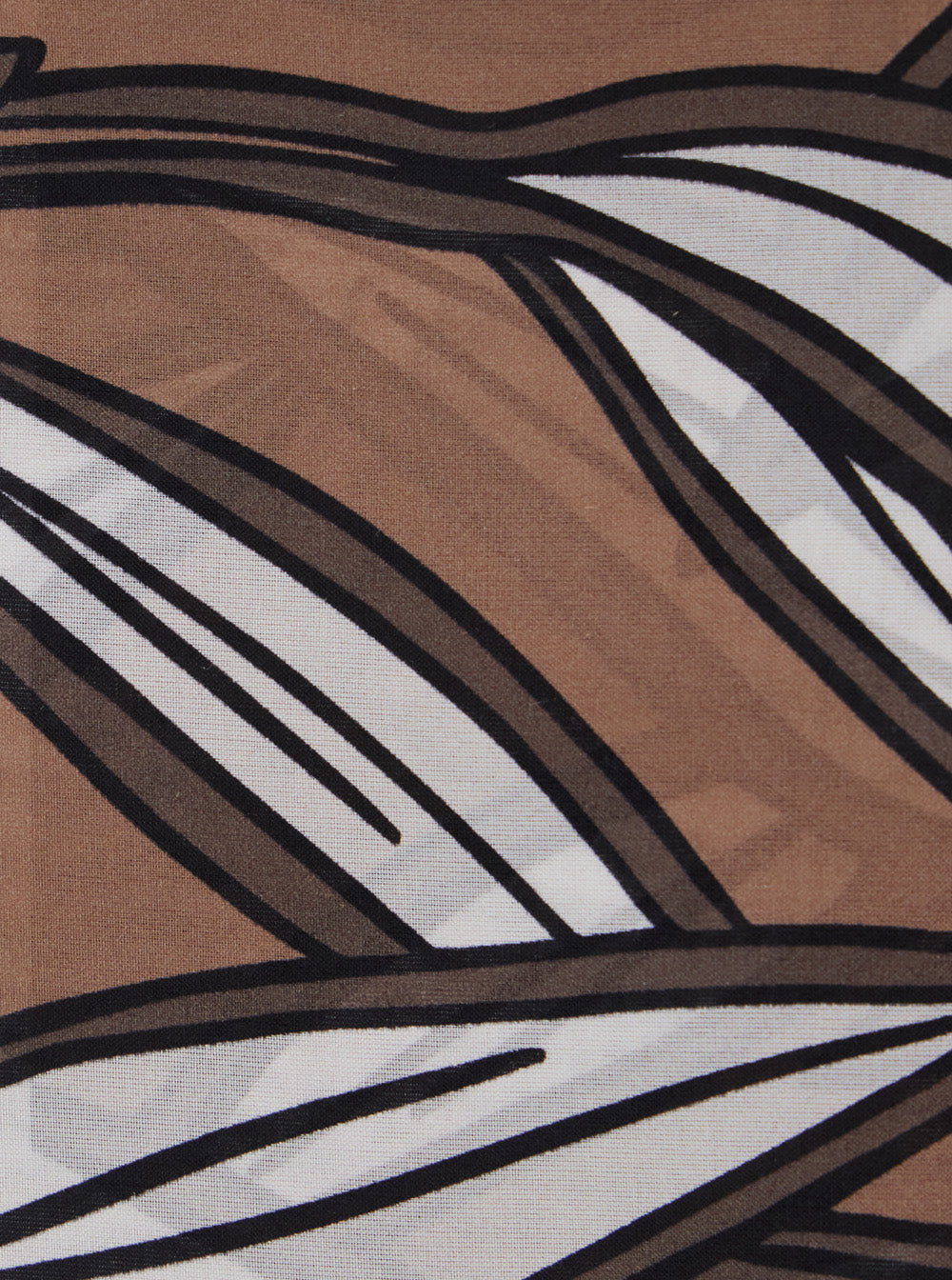 Brunello Cucinelli Women Brown Scarf With All-Over Print In Silk For Women BRUNELLO CUCINELLI