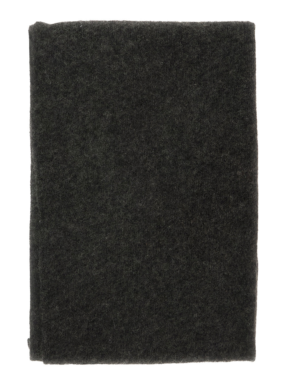 Brunello Cucinelli Women Black Scarf With Rectangular Design And Monili Details In Cashmere Women BRUNELLO CUCINELLI