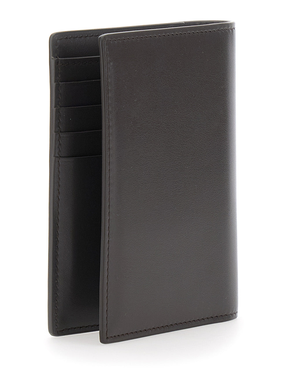 Brunello Cucinelli Women Brown Wallet With Logo Lettering On The Front In Leather For Women BRUNELLO CUCINELLI