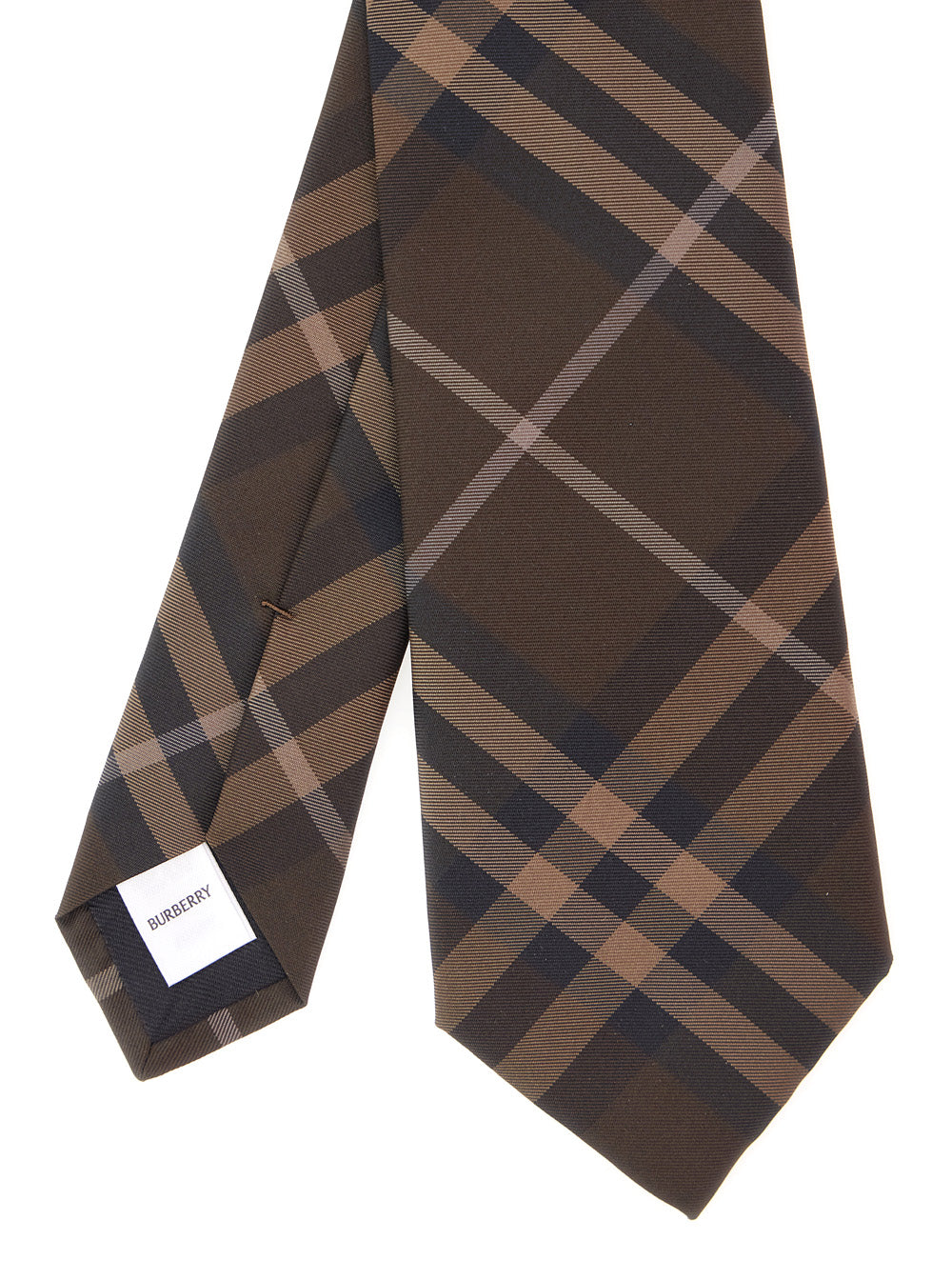 Burberry Men Checkered 'Manston' Bow Tie With Brown Icons BURBERRY