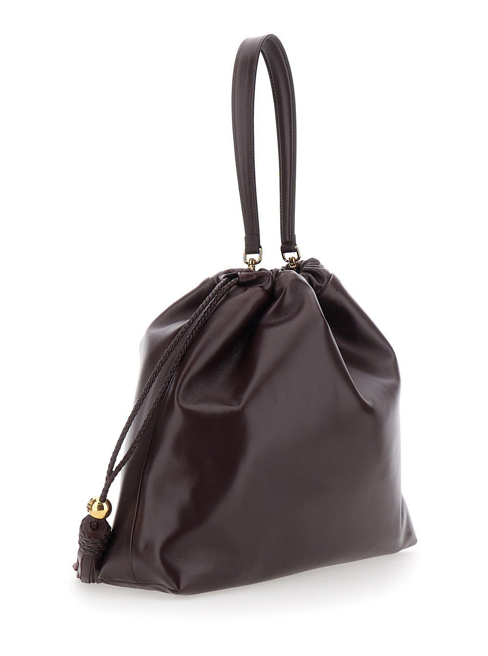 Etro Women 'Kalispera' Black Shoulder Bag With Drawstring Closure In Leather For Women ETRO