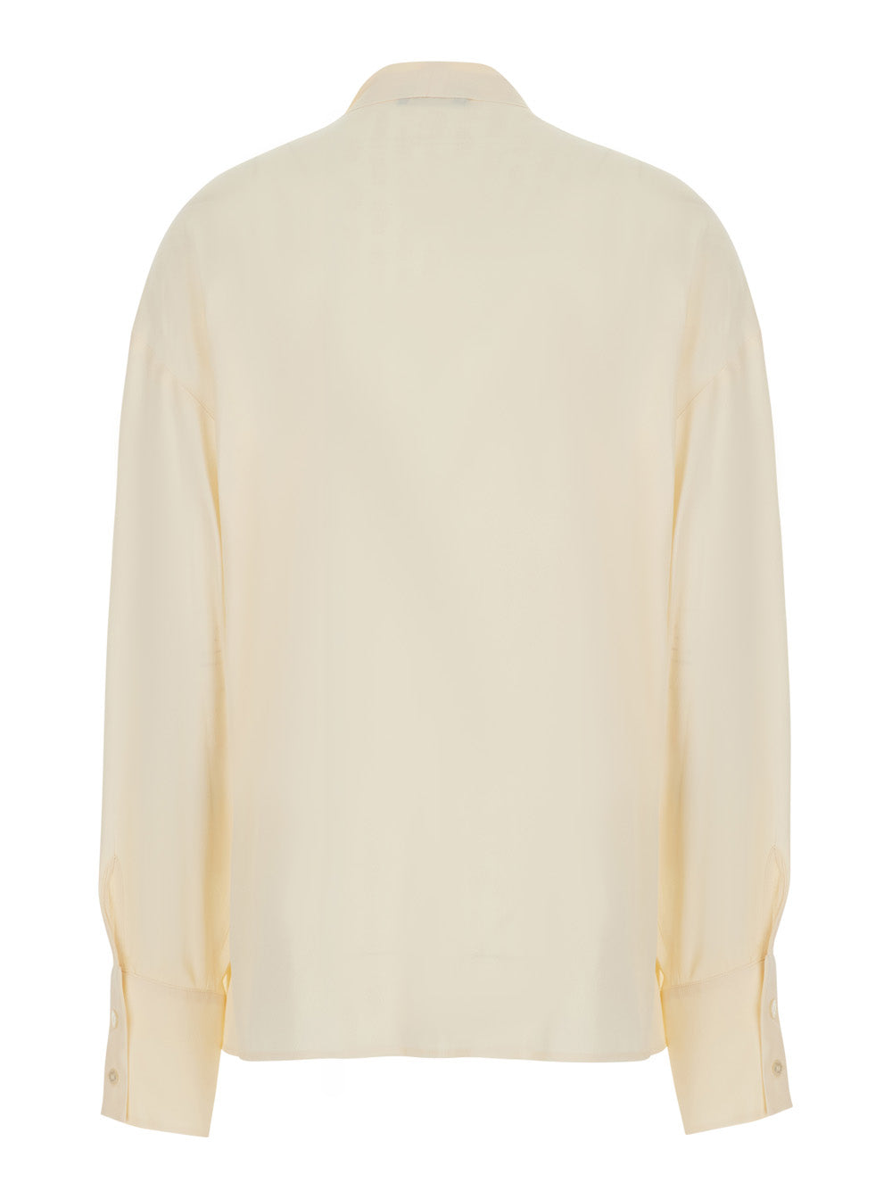 Etro Women White Shirt With Scarf And Tone-On-Tone Jacquard Motif In Silk Blend For Women ETRO