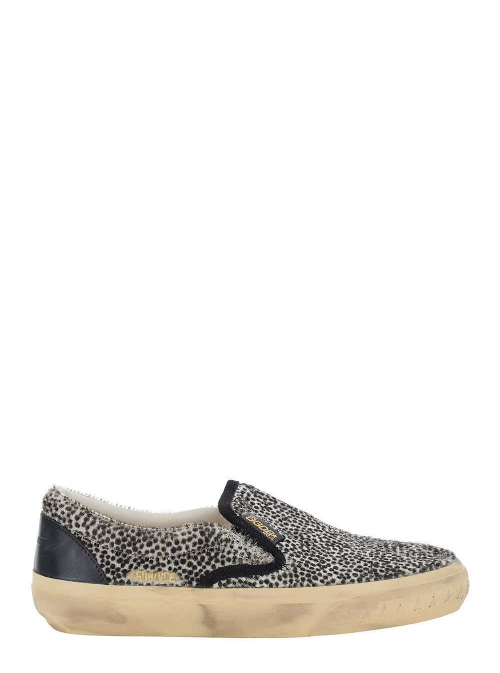 Golden Goose Women Sneakers Vce Pois Horsy Upper Leather Spur With Black Leather Upper Unisex GOLDEN GOOSE