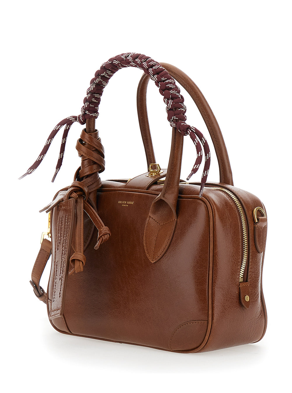Golden Goose Women Vita Bag With Gold Metal Details And Brown Leather Charms For Women GOLDEN GOOSE