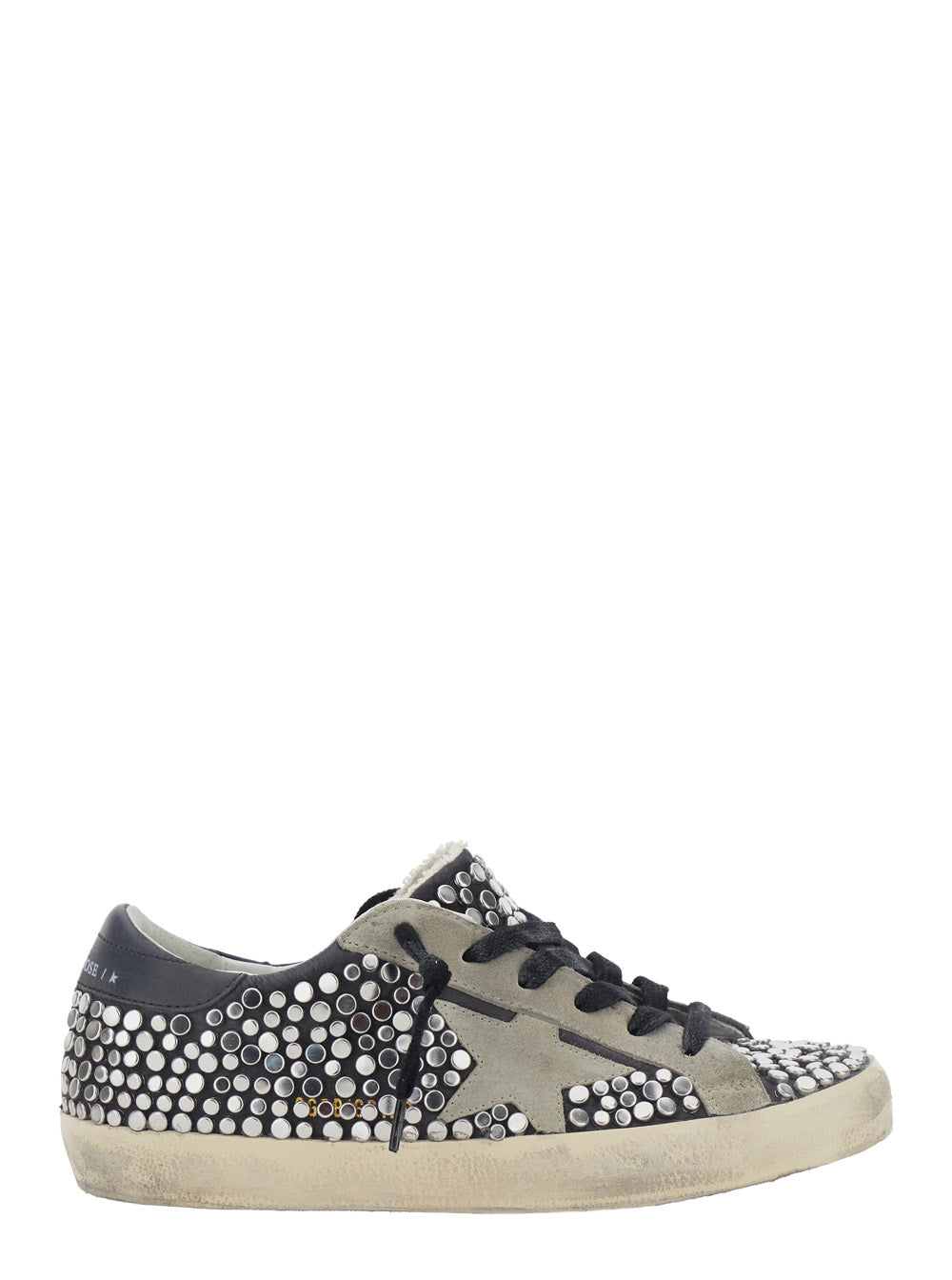 Golden Goose Women Sneakers Super-Star With Nubuck Upper And Gray Nubuck Stars, Unisex GOLDEN GOOSE