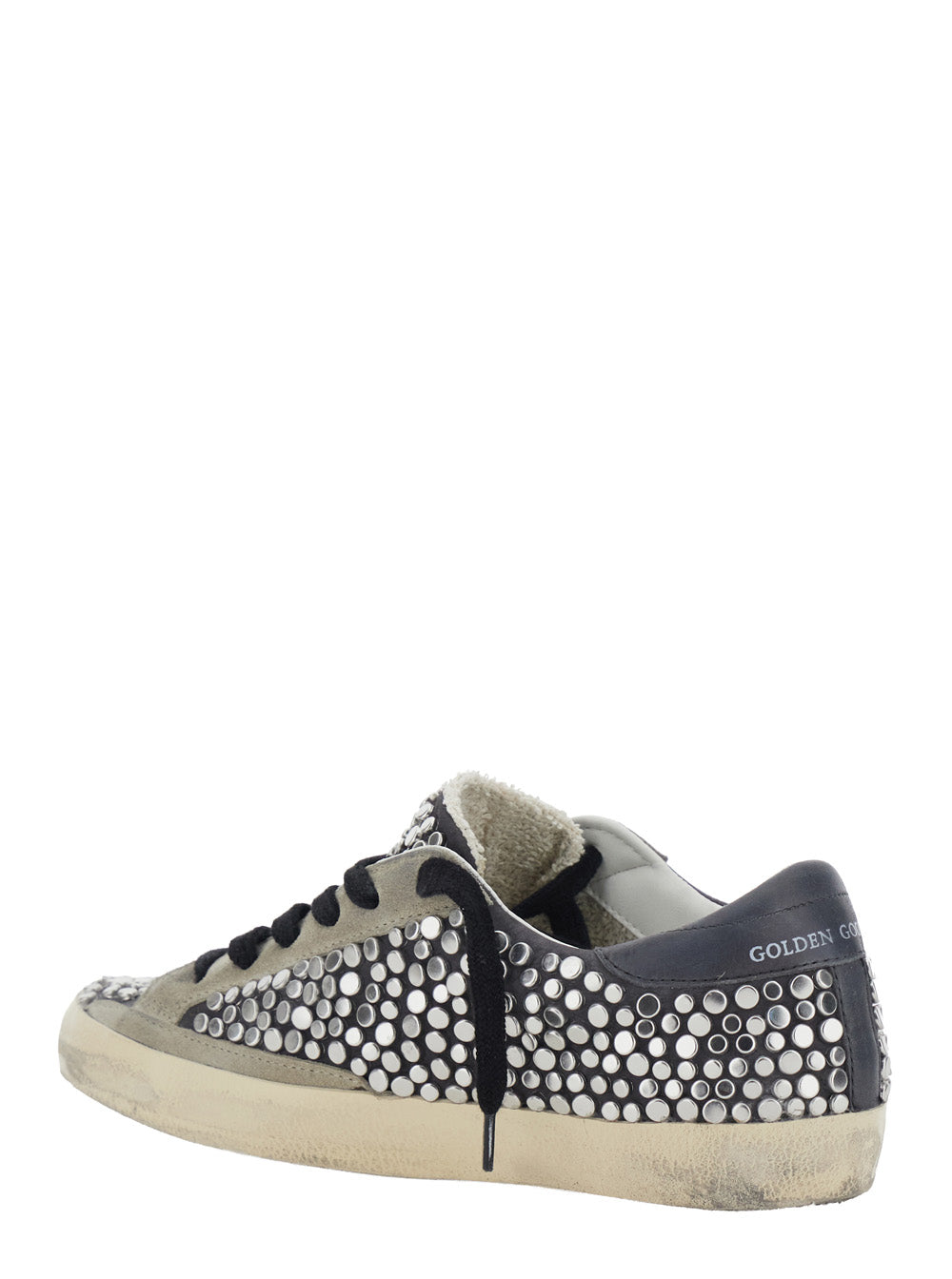 Golden Goose Women Sneakers Super-Star With Nubuck Upper And Gray Nubuck Stars, Unisex GOLDEN GOOSE