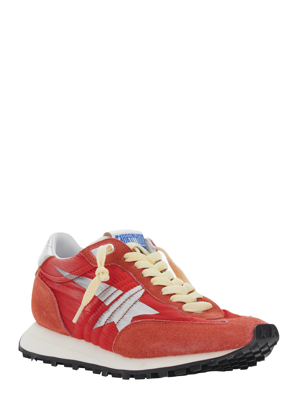 Golden Goose Women Sneakers Running Marathon With Nylon Upper And Red Suede Toe Unisex GOLDEN GOOSE