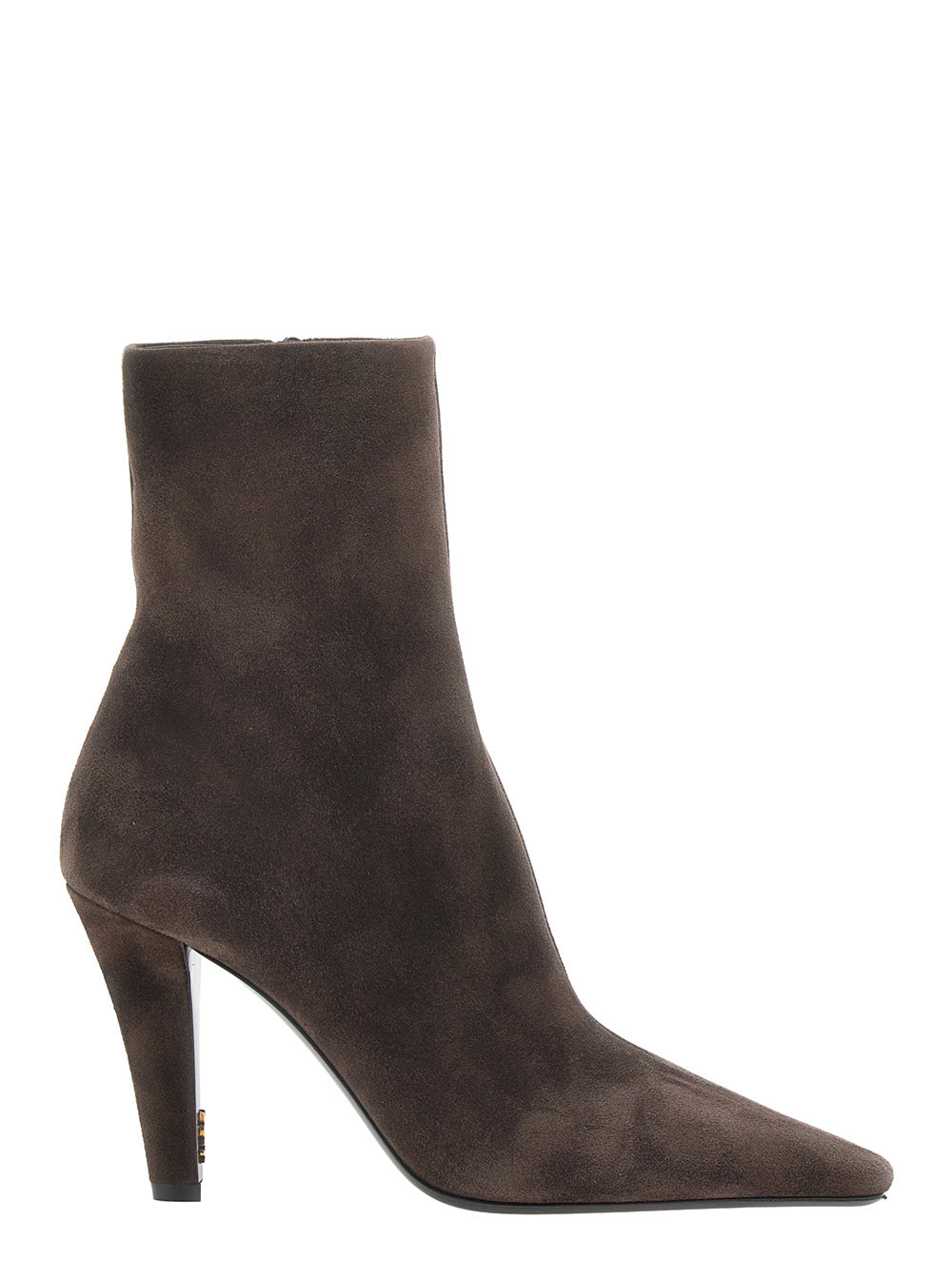 Saint Laurent Women Jill 95 Booties Velvet SAINT LAURENT