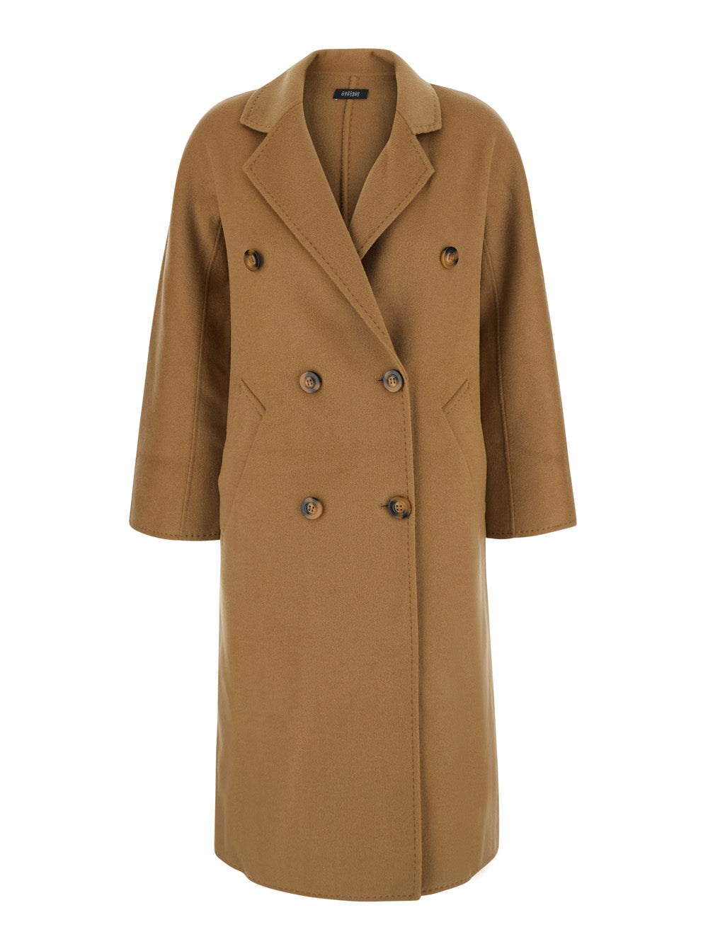 Leplain Women Brown Double-Breasted Coat With Classic Lapels In Wool Women LEPLAIN
