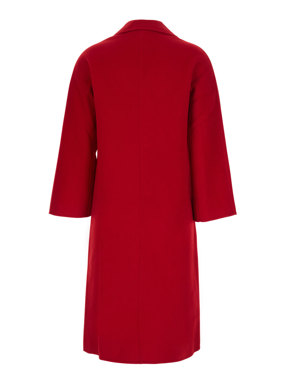 Leplain Women Red Double-Breasted Coat With Classic Lapels In Wool Women LEPLAIN