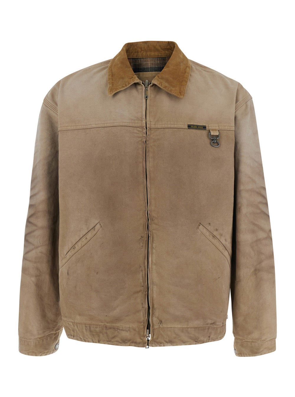 Golden Goose Men Reversible Jacket With Contrast In Beige Unisex GOLDEN GOOSE