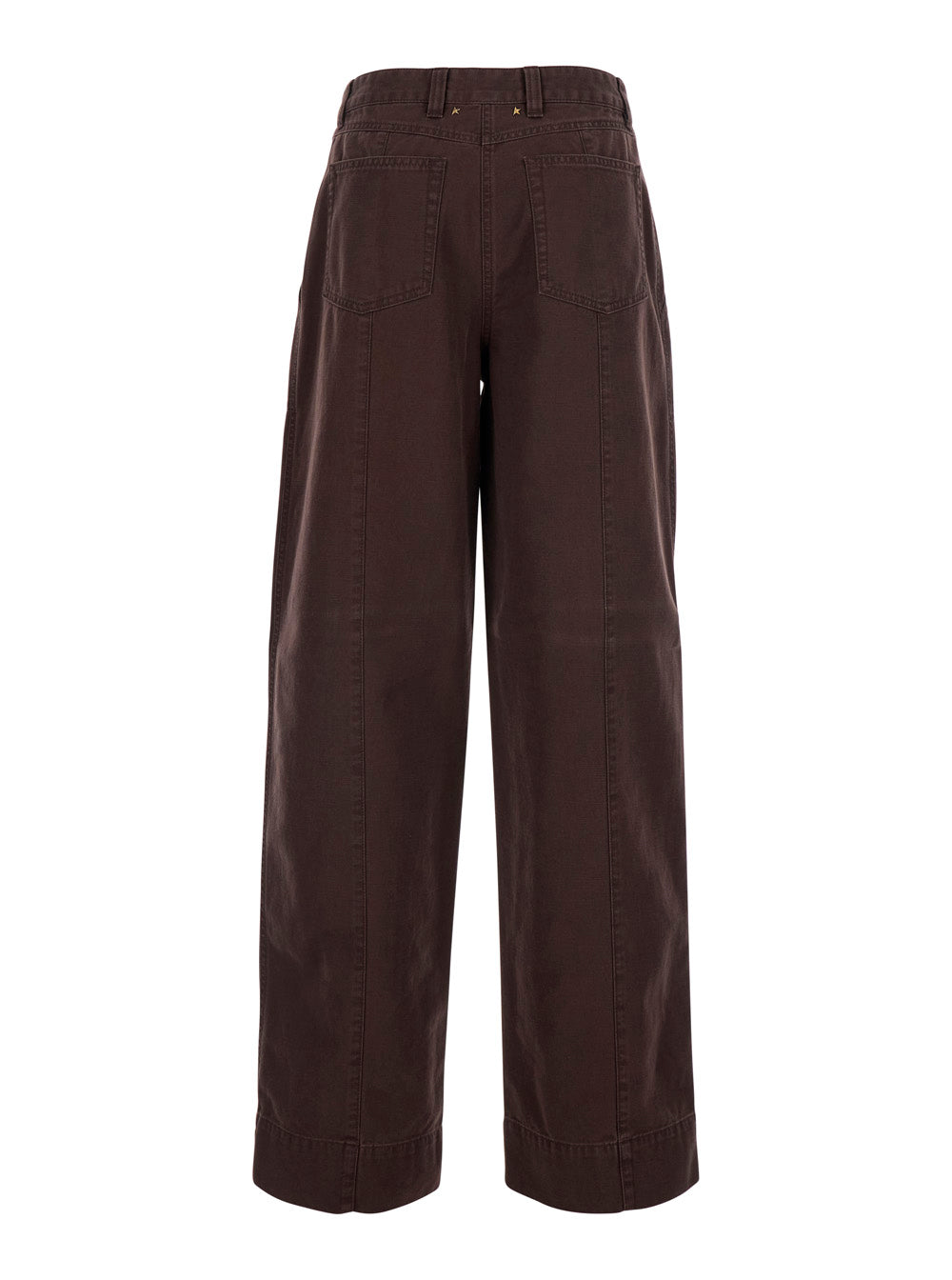 Golden Goose Women Pants Journey W's Workwear Pant In Brown Twill For Women GOLDEN GOOSE