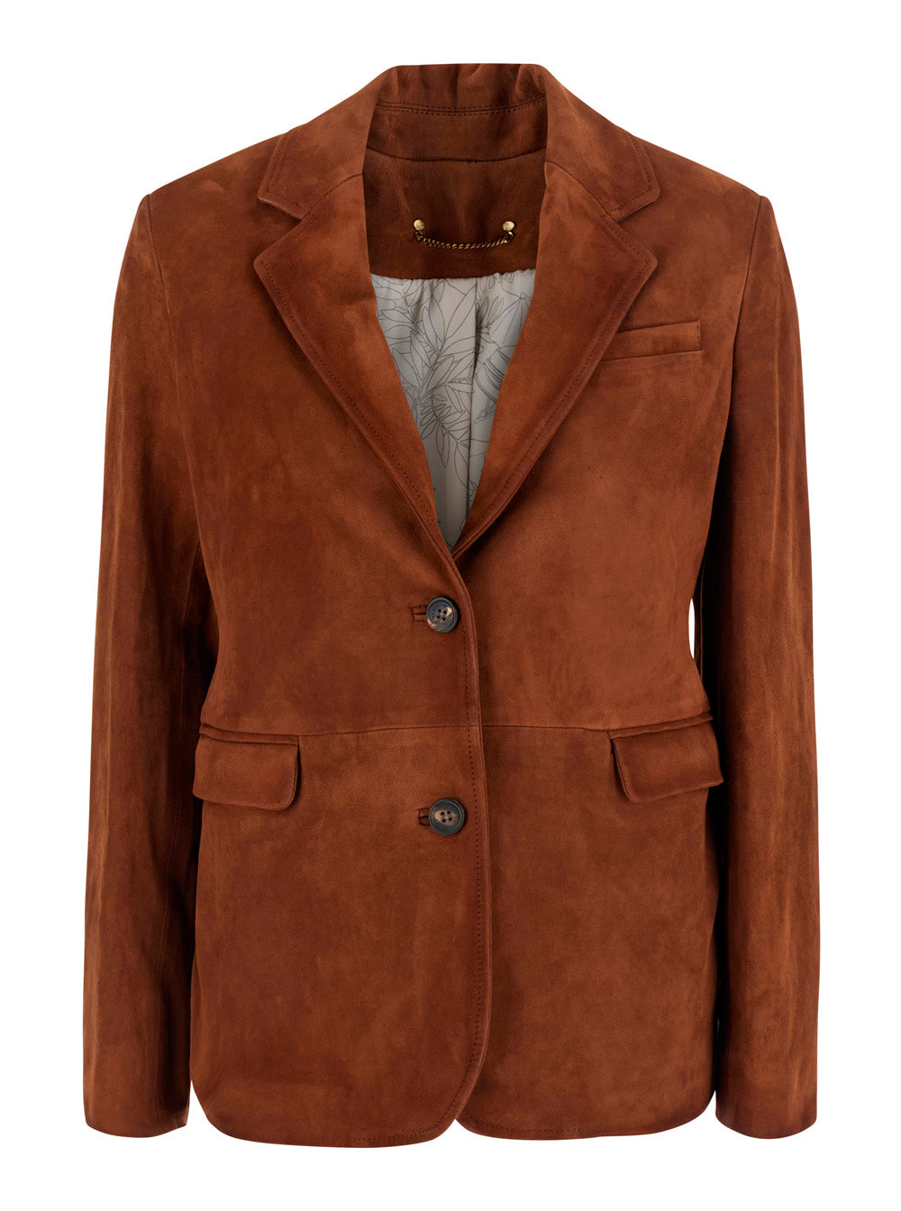 Golden Goose Women Jackets Journey W's Leather Jacket With Shirt Collar And Front Pockets In Brown For Women GOLDEN GOOSE