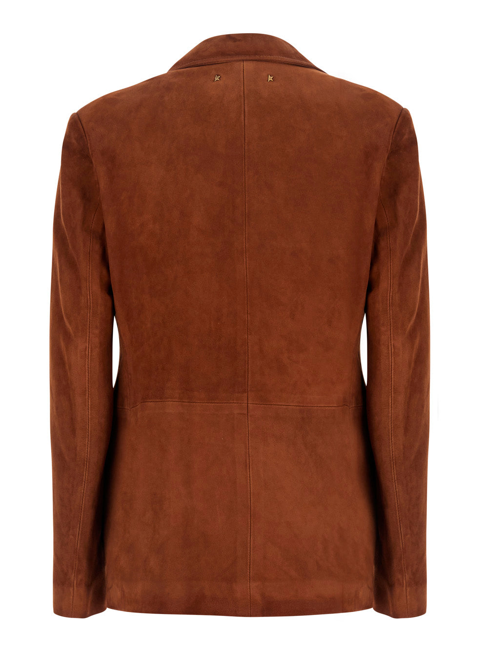 Golden Goose Women Jackets Journey W's Leather Jacket With Shirt Collar And Front Pockets In Brown For Women GOLDEN GOOSE