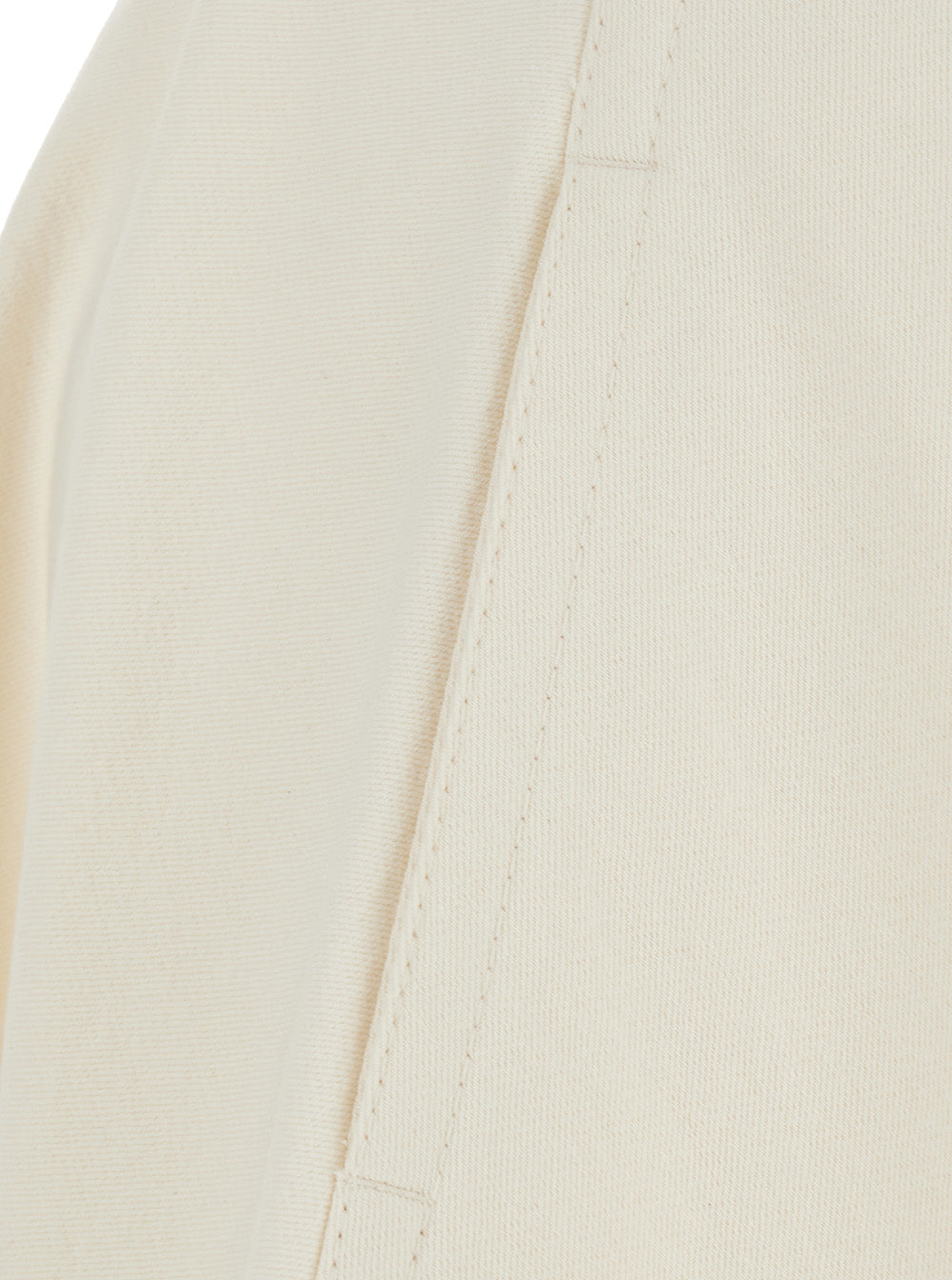 Brunello Cucinelli Women White Flared Skirt With Monile Detail On The Back In Cotton Blend For Women BRUNELLO CUCINELLI
