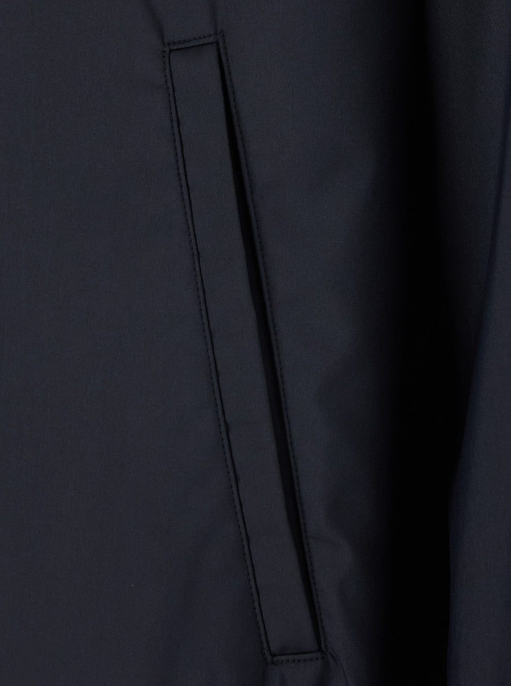 Gucci Men Black Jacket With High Collar And Hidden Web Stripe On The Closure In Tech Fabric Men GUCCI