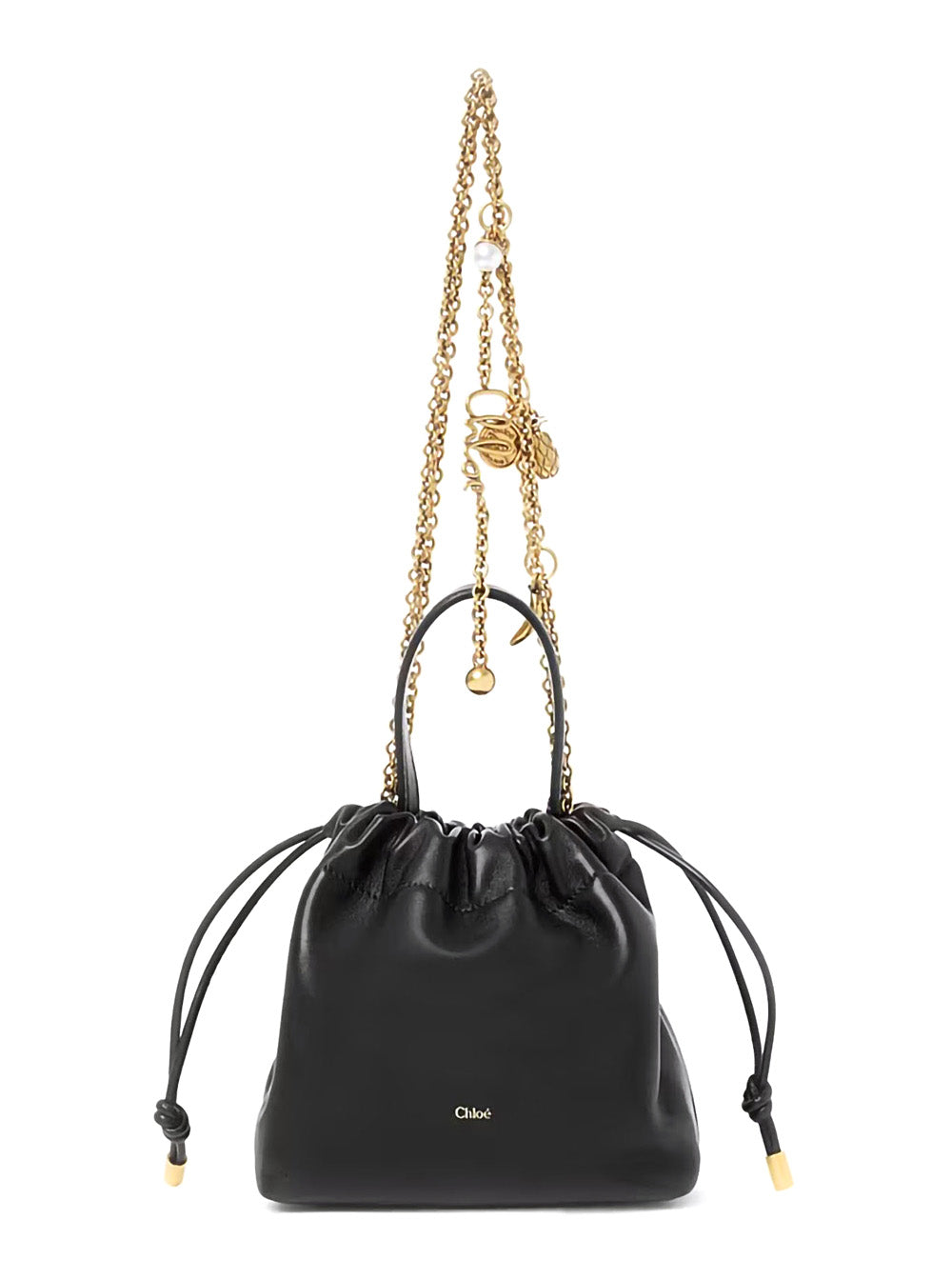 Chloé Women Handbag With Triomphe Plaque On The Front In Black Leather For Women CHLOE