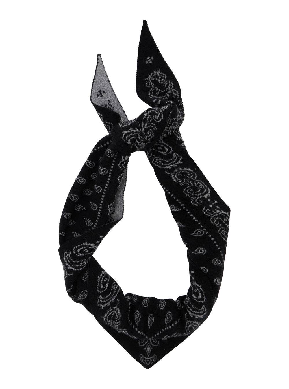 Guest In Residence Women Scarf 'The Wild Rag' With Fringes In Black Tech Fabric For Women GUEST IN RESIDENCE
