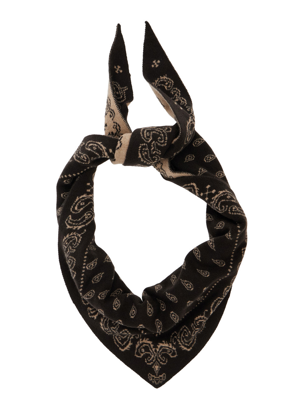 Guest In Residence Women Scarf With Leopard Motif In Black And Beige In Silk Women GUEST IN RESIDENCE