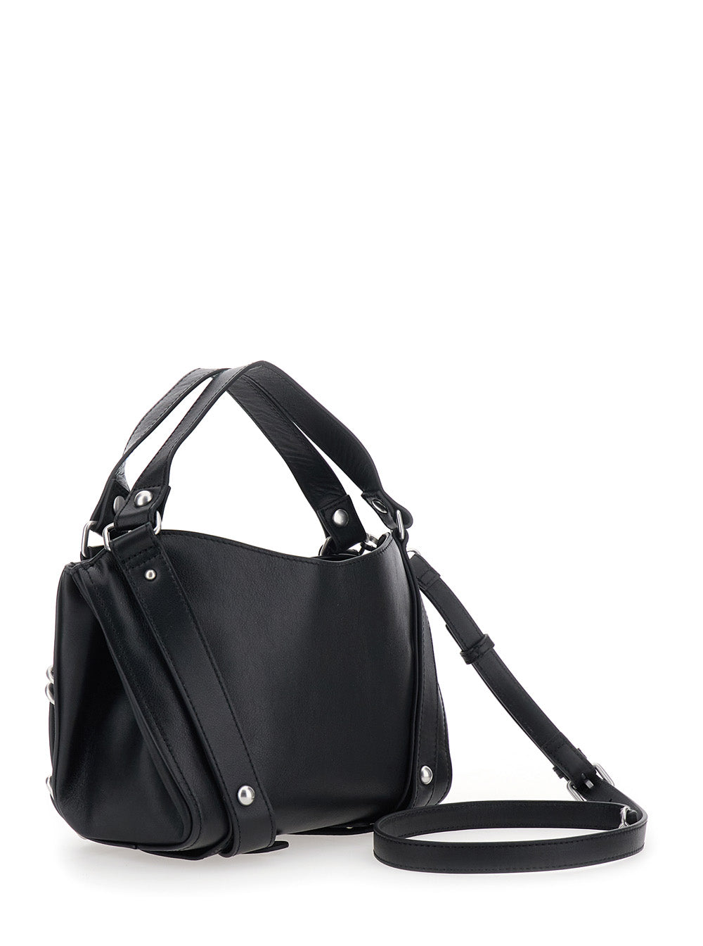 Diesel Women D-One Tophandle Small Bag With Handle And Pockets In Black Nylon Unisex DIESEL